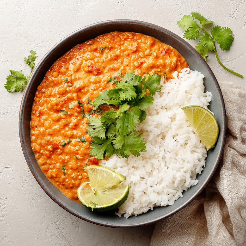 Easy Red Curry Lentils: The Ultimate 1 pot Protein-Packed Meal